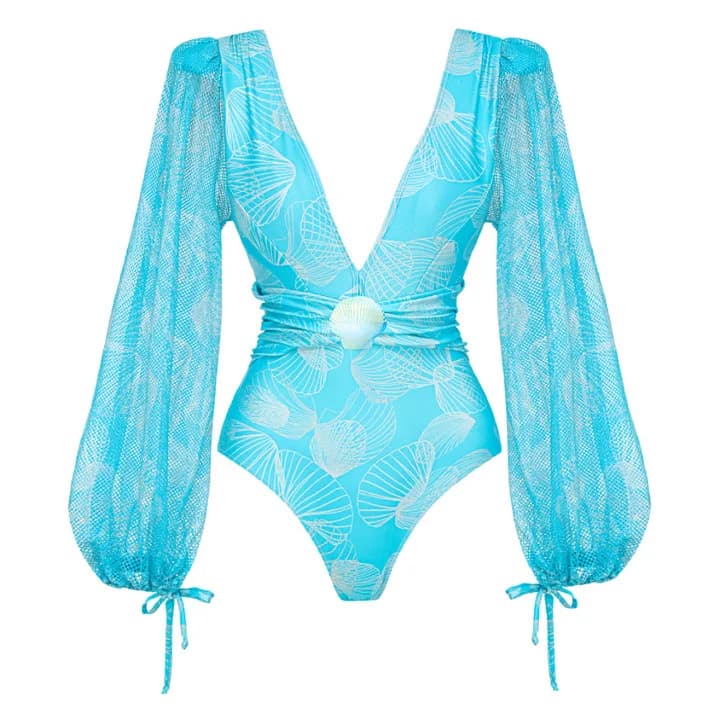 Women's Ruffle Splice Print Bikini With Skirt