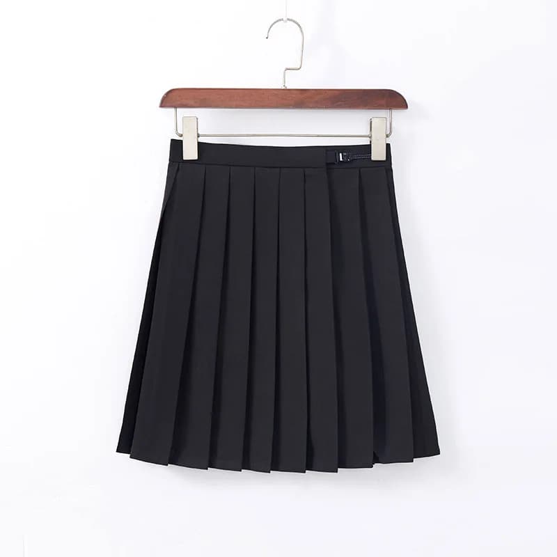 Japanese School Sailor Uniform Black White Three-Piece Set
