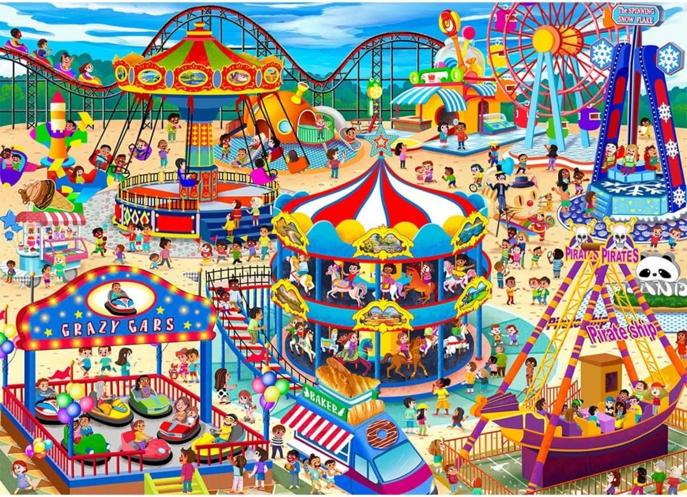 Amusement Park Jigsaw Puzzle for Adults