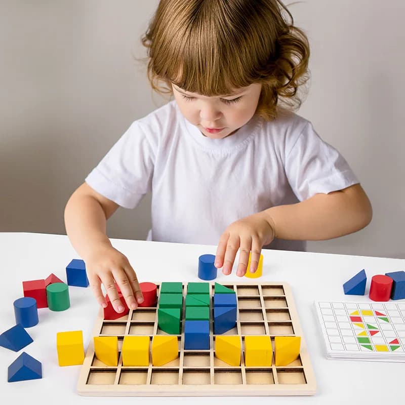 Wooden Color and Shape Sorting Puzzle