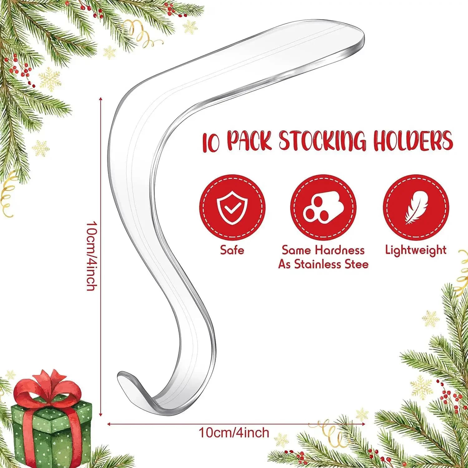 Clear Acrylic Stocking Holders