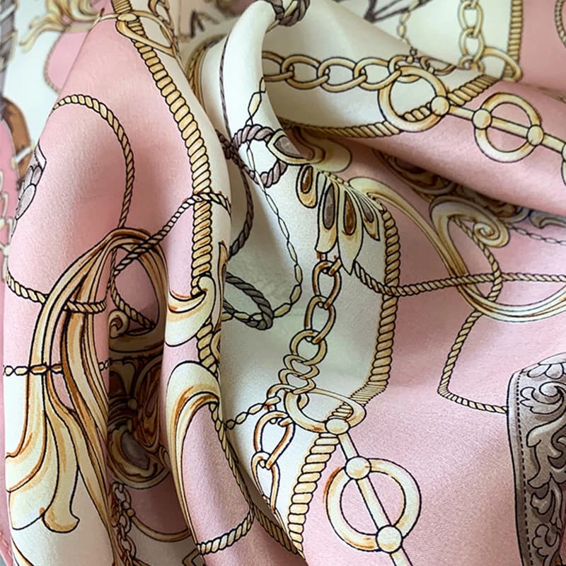 Square Silk Feeling Scarf