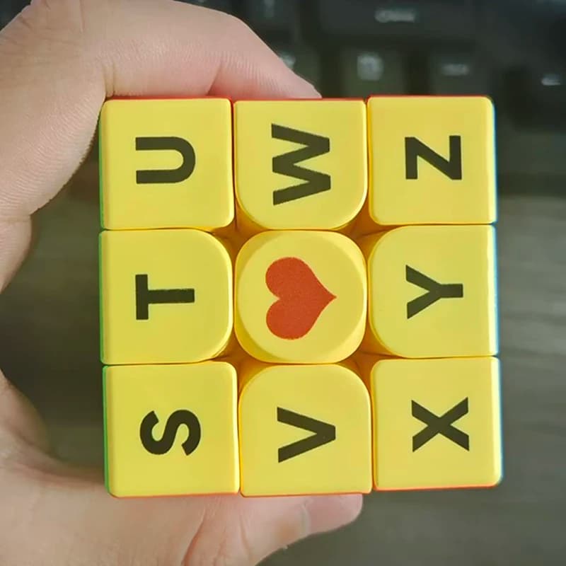 Sudoku Number Letter Puzzle Cube 3x3