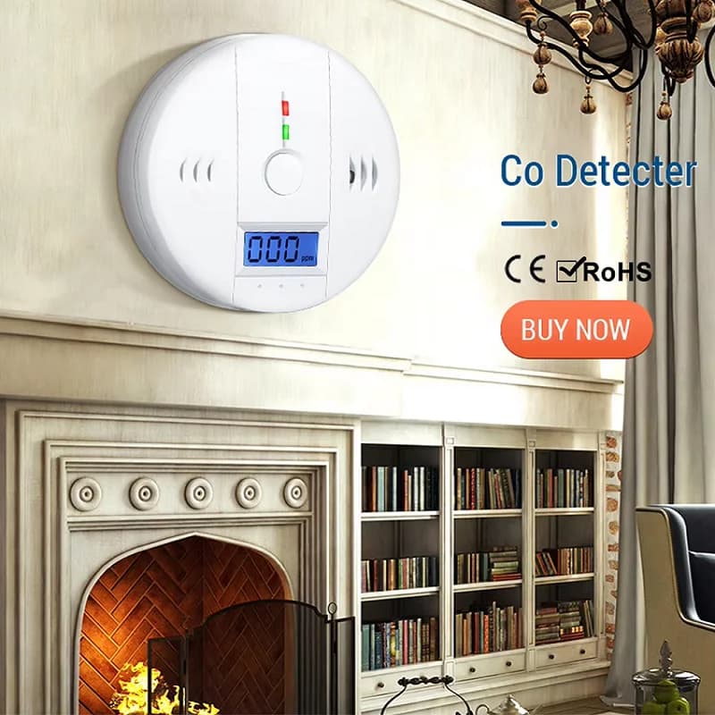 Carbon Monoxide and Smoke Alarm with LCD Display