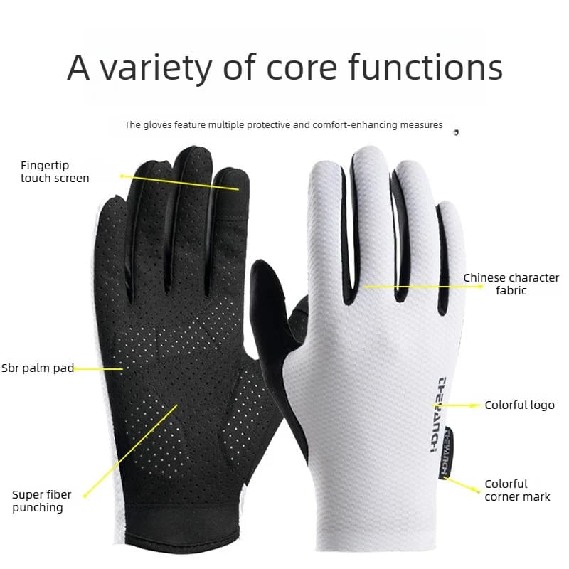 Full-Finger Cycling Gloves Lightweight Breathable