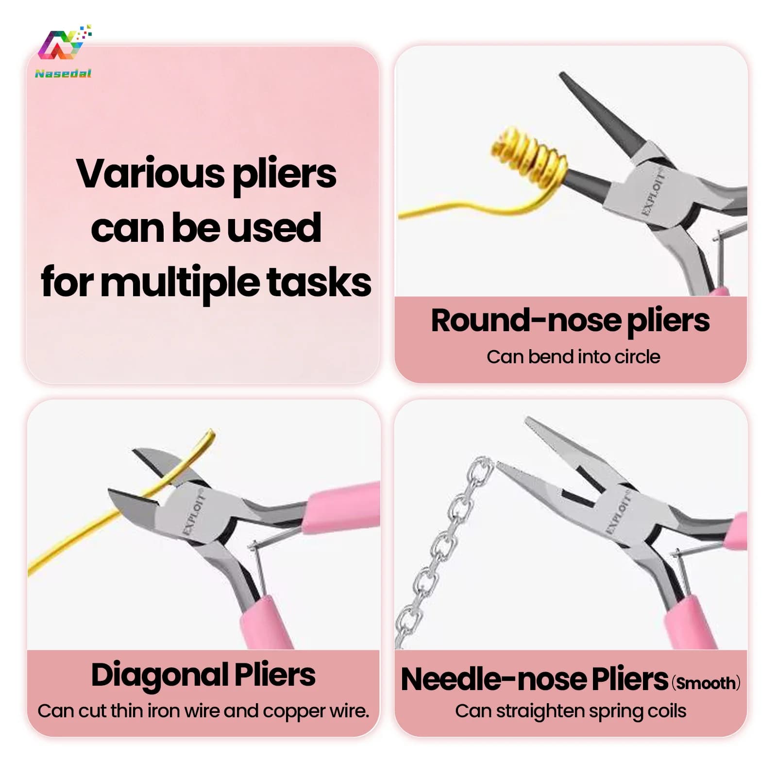 Jewelry Making Tool Kit with Pliers and Scissors