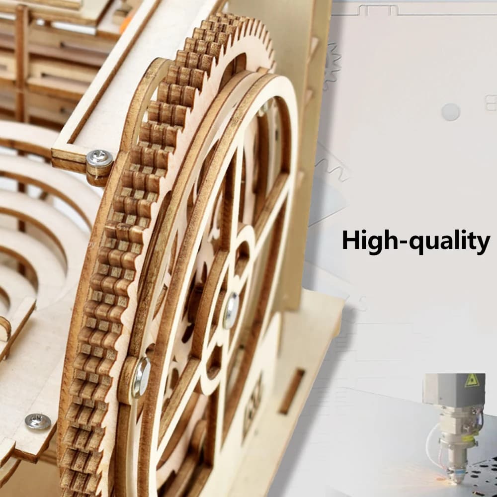 3D Wooden Marble Run Puzzle Kit