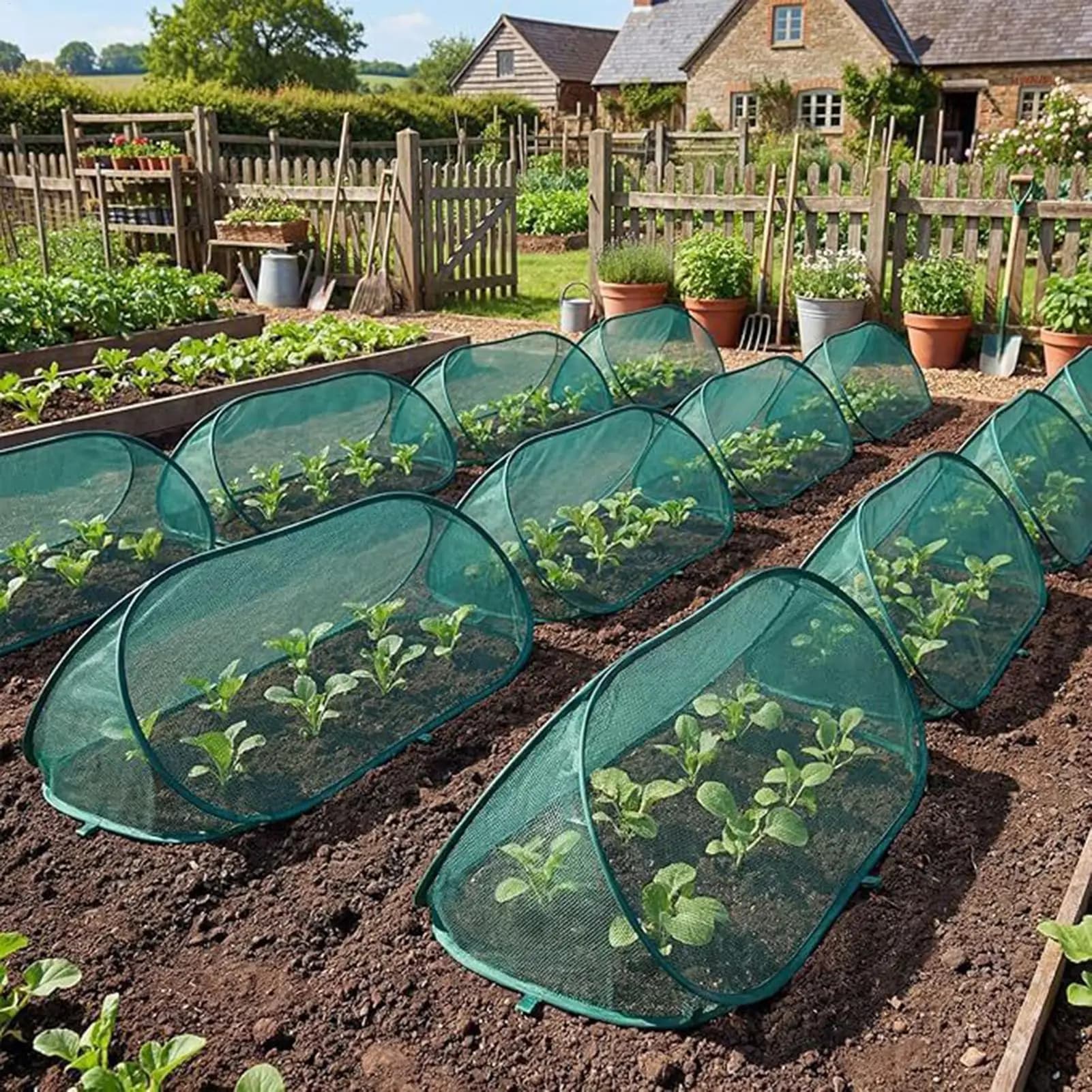 Garden Mesh Plant Cover Seedlings Large Vegetable Supplies Indoor Gardening Greenhouse Accessories Plants Covers Products