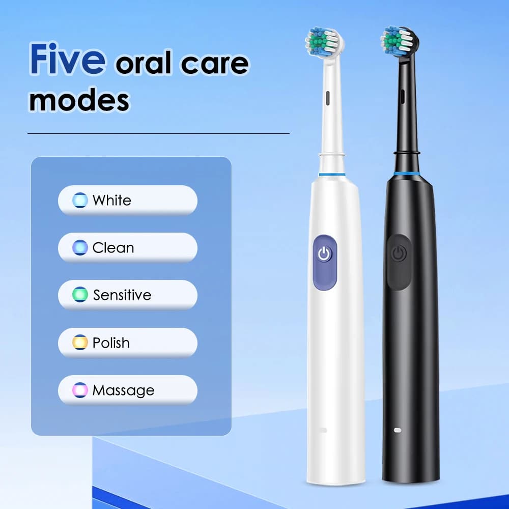 Electric Rotary Toothbrush With Smart Timer