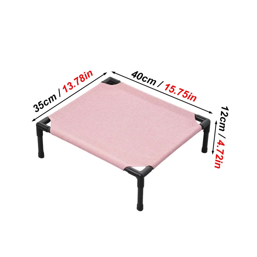 1PC Elevated Pet Bed Raised Small Animal Bed Breathable Washable Cooling Sleep Mat for Rabbit Hamster Cat Puppy Indoor Bed House