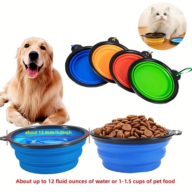 Collapsible Pet Food and Water Bowl