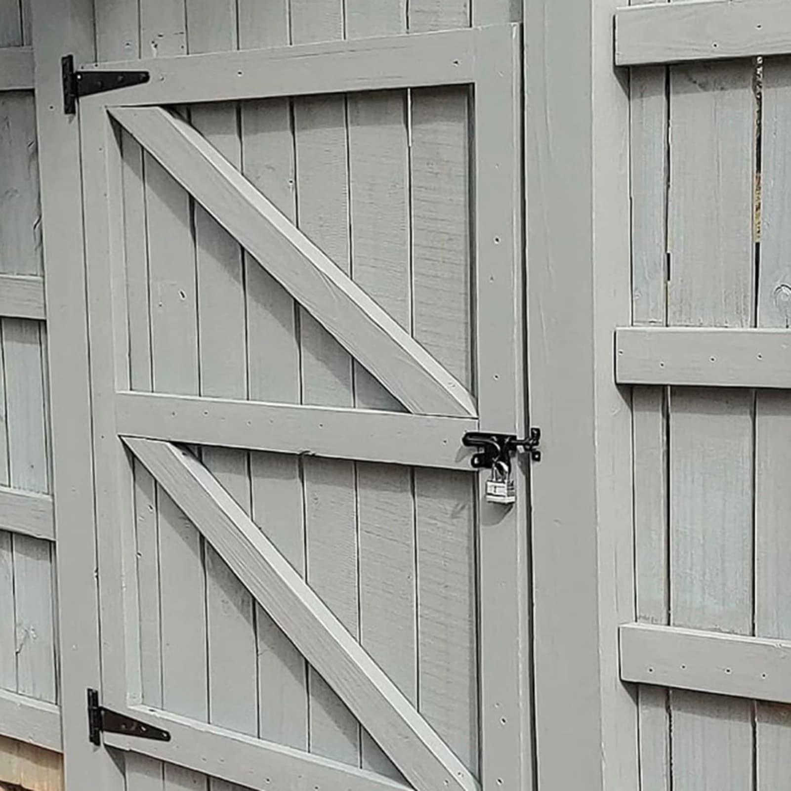 Shed Barn Door T-Hinges Iron
