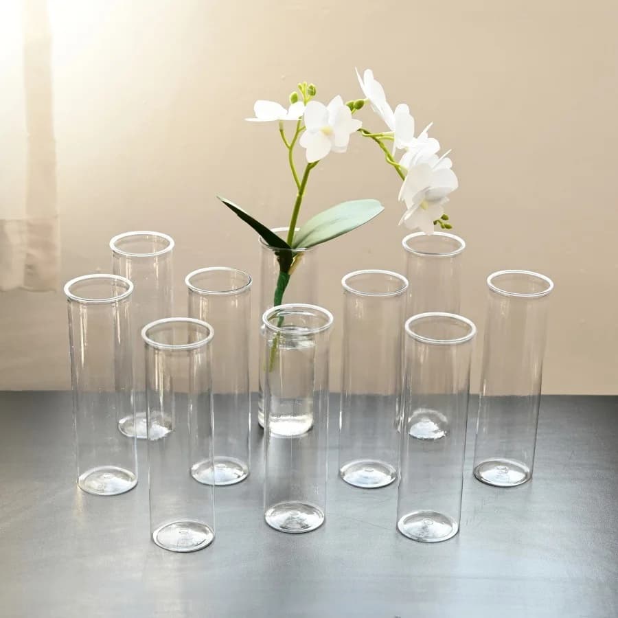 Clear Plastic Cylinder Vase