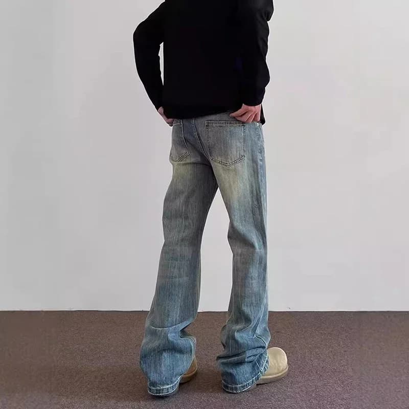 Men's Curved Flared Jeans