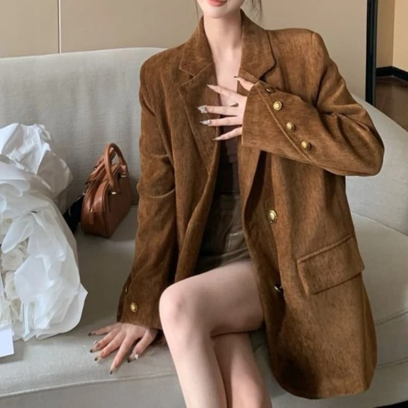 Women's Double Breasted Winter Suit Jacket