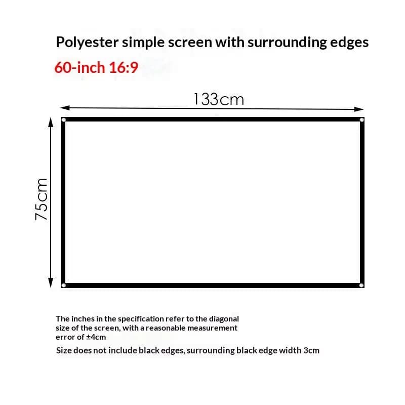Polyester Projection Screen Fabric
