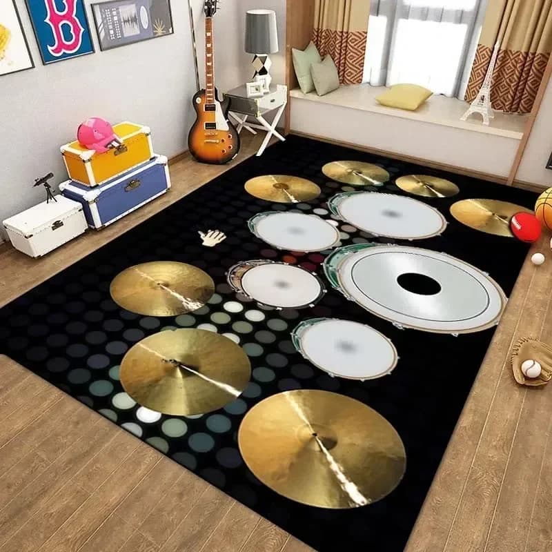 Musical Rock Rug Non-Slip Area Mat