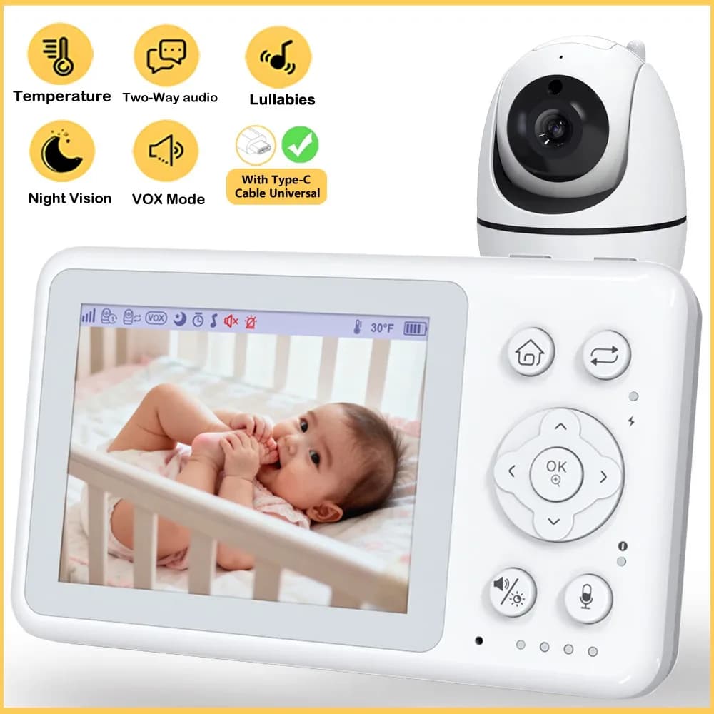 Video Baby Monitor with PTZ Camera and Two-Way Audio