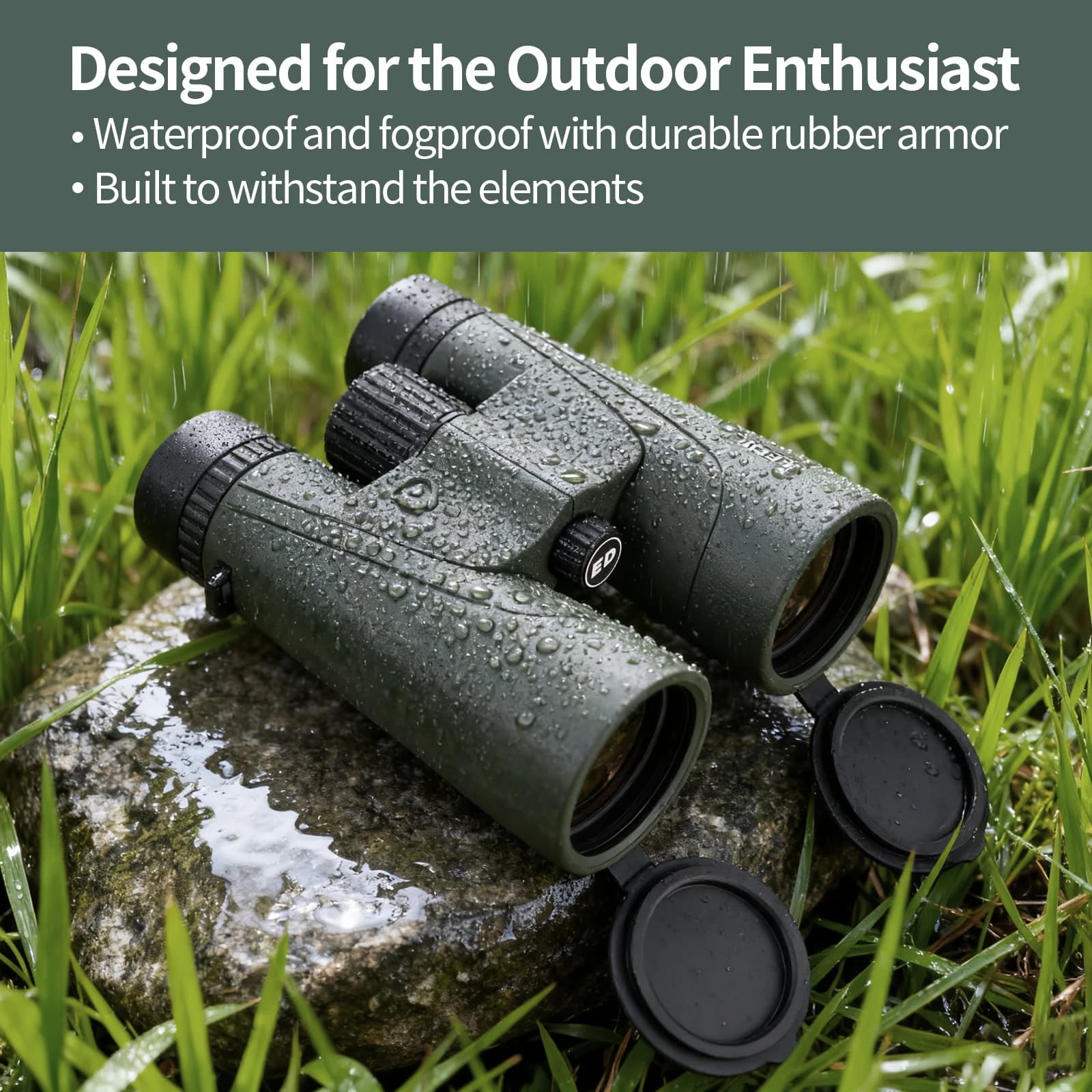 Professional HD Binoculars 12x50 BAK4 Waterproof