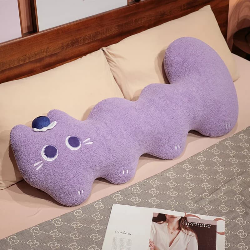 L-Shaped Plush Cat Bed Cushion