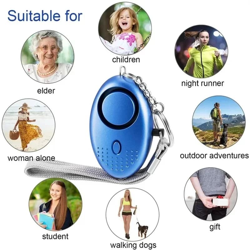 Personal Safety Alarm with Pull-Activated Siren