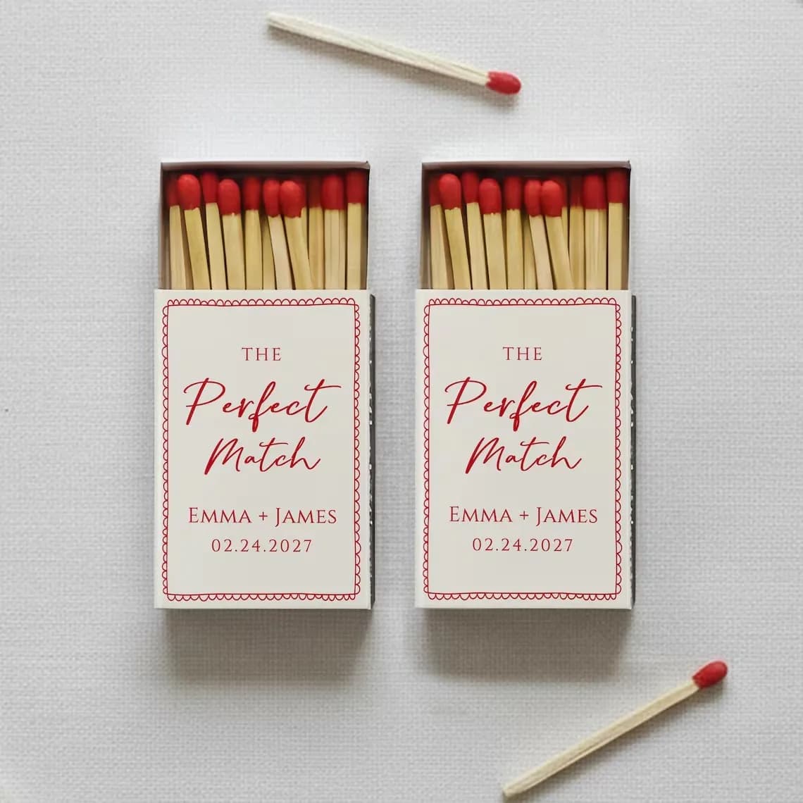 Personalized She Found Her Perfect Match Matchboxes