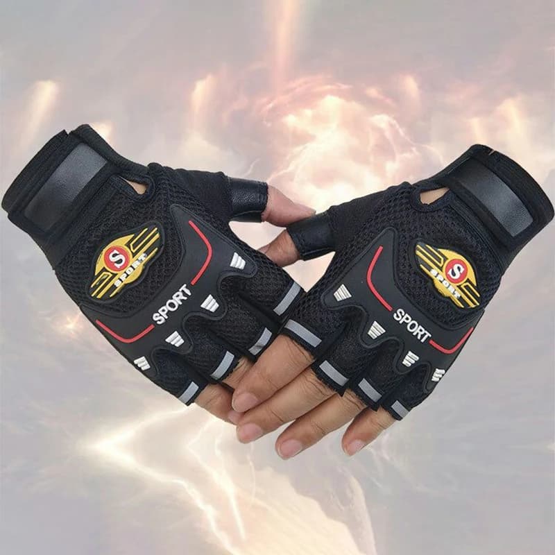 Men's Half Finger Cycling Gloves Breathable Mesh