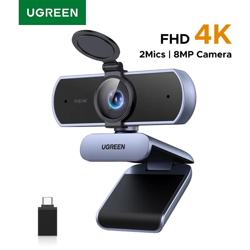4K Auto Focus Webcam with Noise Cancelling Mics