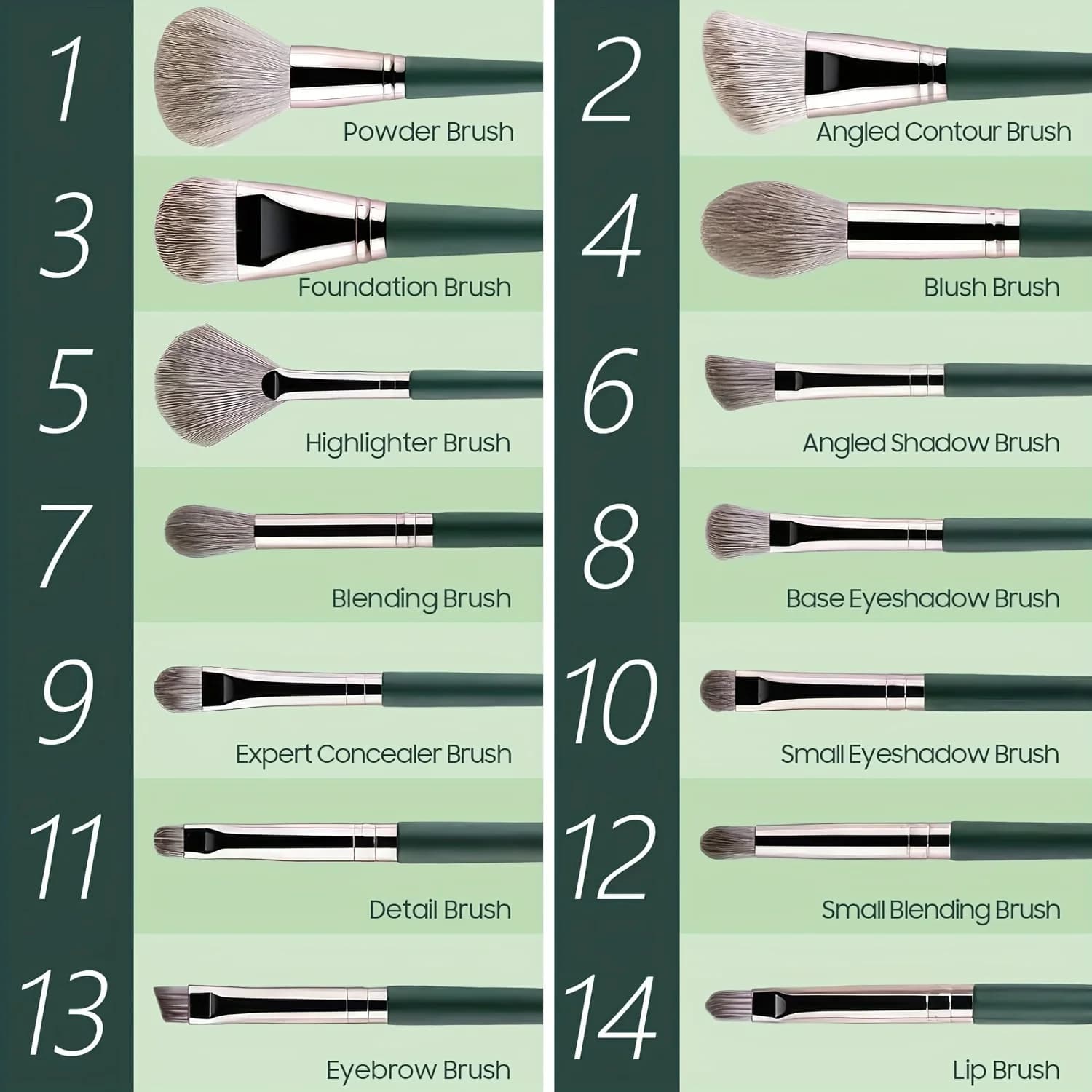 14 Professional Makeup Brushes That Can Create A Variety Of Looks, Suit Different Styles, Are Clean And Help Reduce Breakouts.