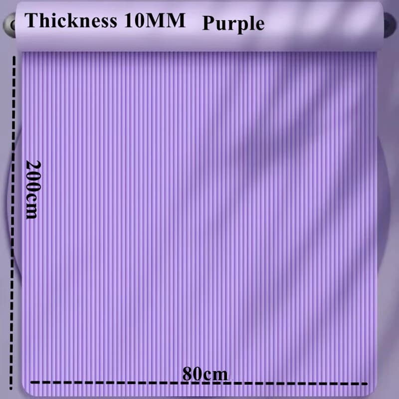 Thick Yoga Mat for Travel and Floor Workouts