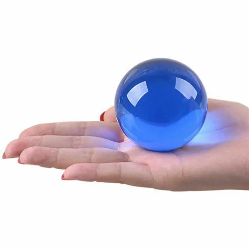 Blue Crystal Ball Ornament 40MM