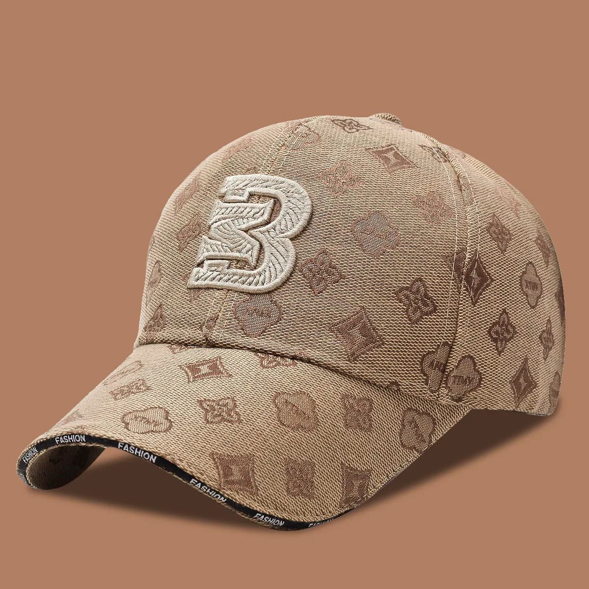 Unisex Baseball Cap with Abstract Embroidery