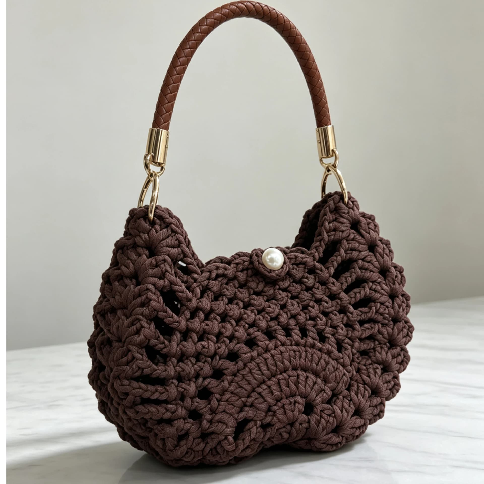 Women's Handbag, Bohemian Style Bag, New Handmade Crochet Bag, Commuter Bag, Cosmetic Bag, Portable Bag, Beach Bag