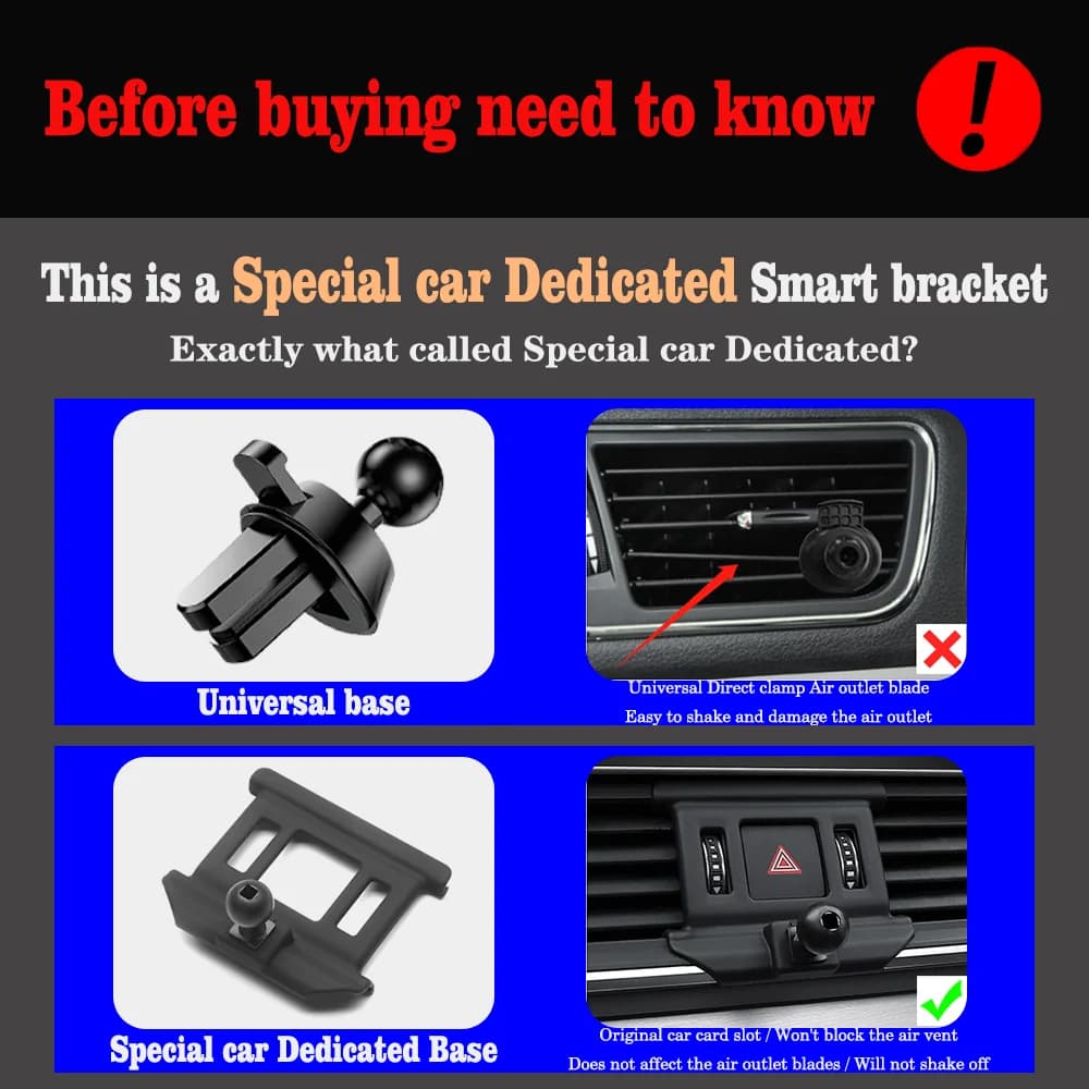 Car Mobile Phone Holder for Toyota RAV4 XA50 Accessories 2022 2019~2023 Telephone Bracket Rotatable Support for IPhone Samsung