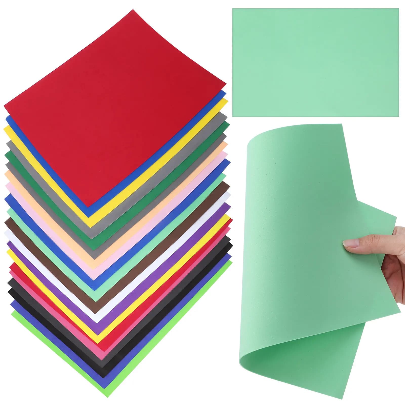 Multicolor Craft Foam Sheets A4 Pack of 20