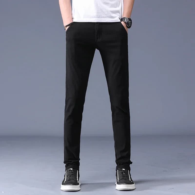 Men's Slim Fit Khaki Casual Trousers