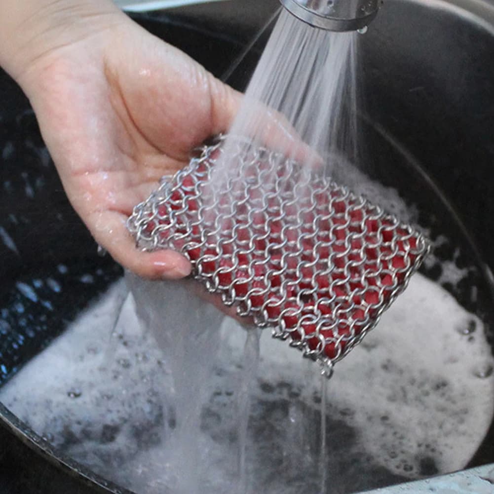 Cast Iron Chainmail Scrubber