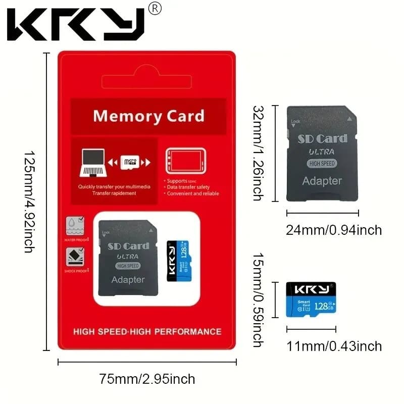 Micro SD Card 128GB Class 10 Memory Card