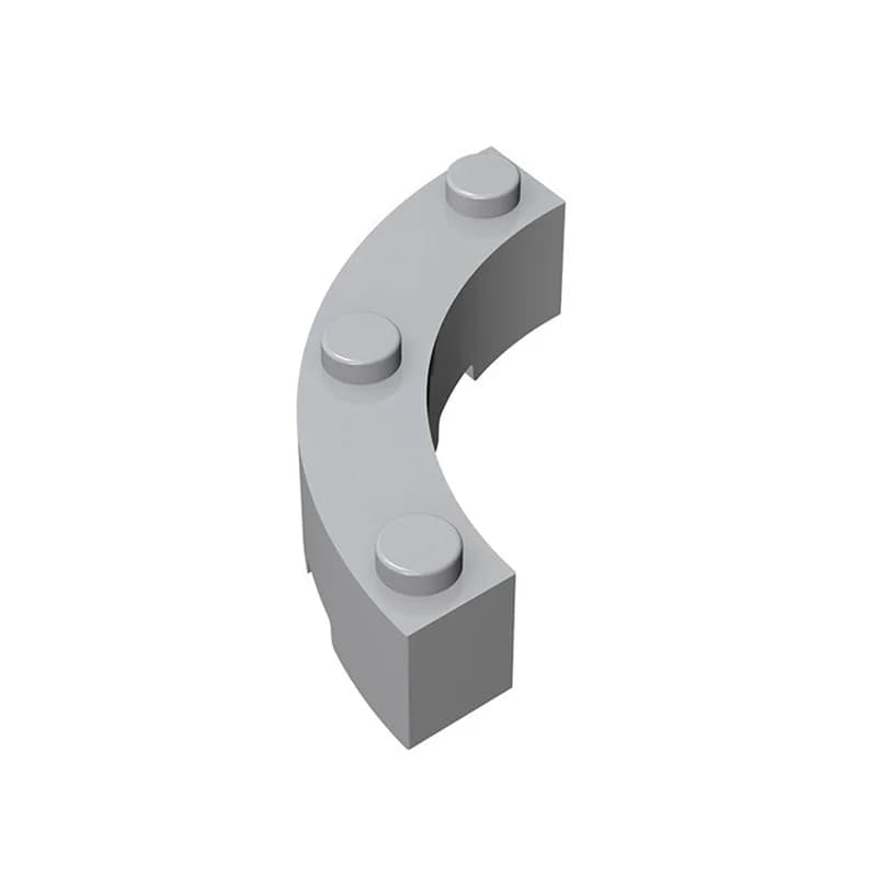 Brick Round Corner 4x4 Building Block Pieces
