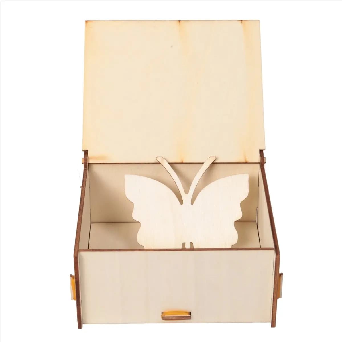 White Wooden Butterfly Wedding Guest Book Frame