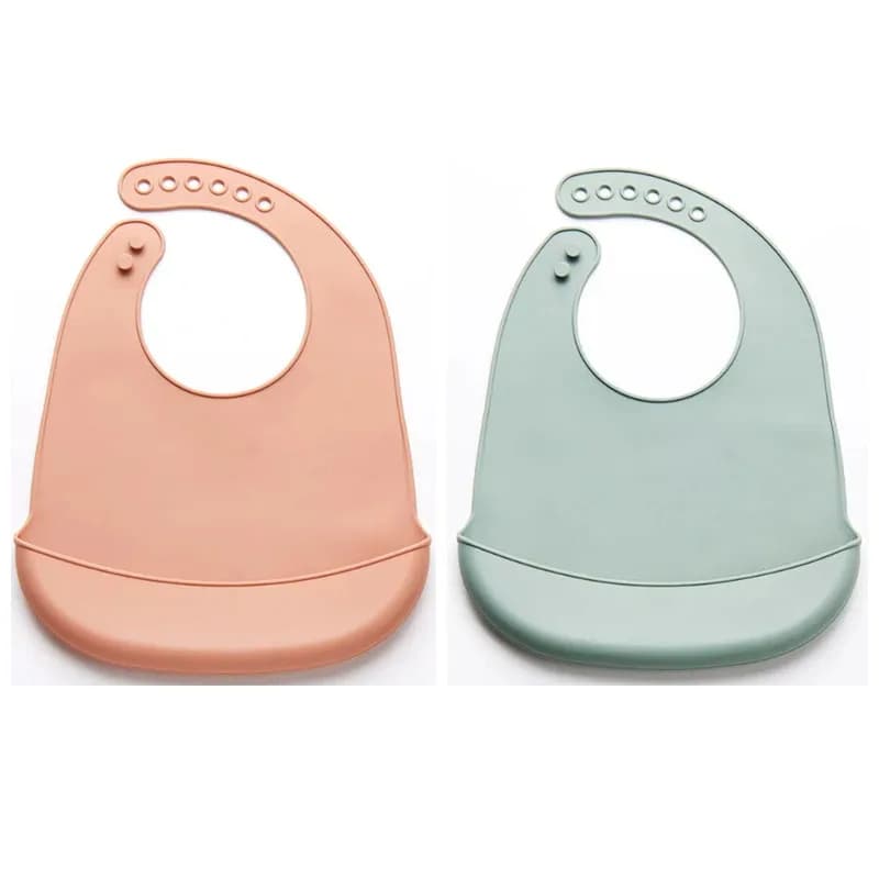 Baby Bib Adjustable Waterproof Bibs Babies Soft Edible Silicone Newborn Saliva Dripping Towel Drooling Children Scarf BPA Free