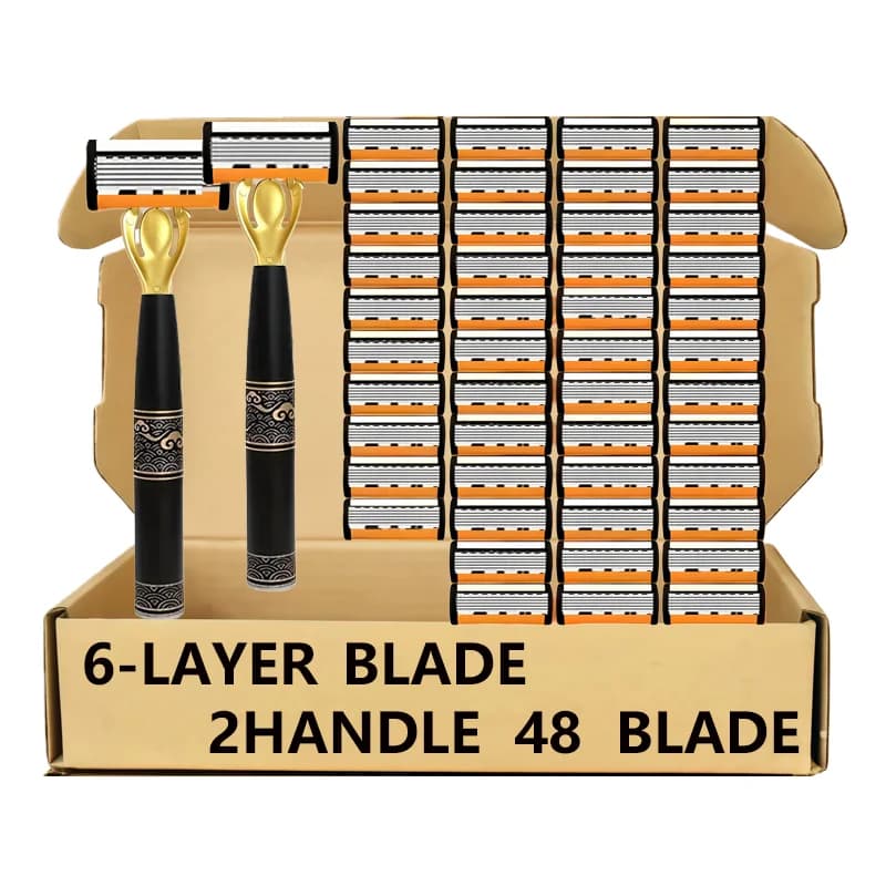 6 Blade Manual Razor for Men
