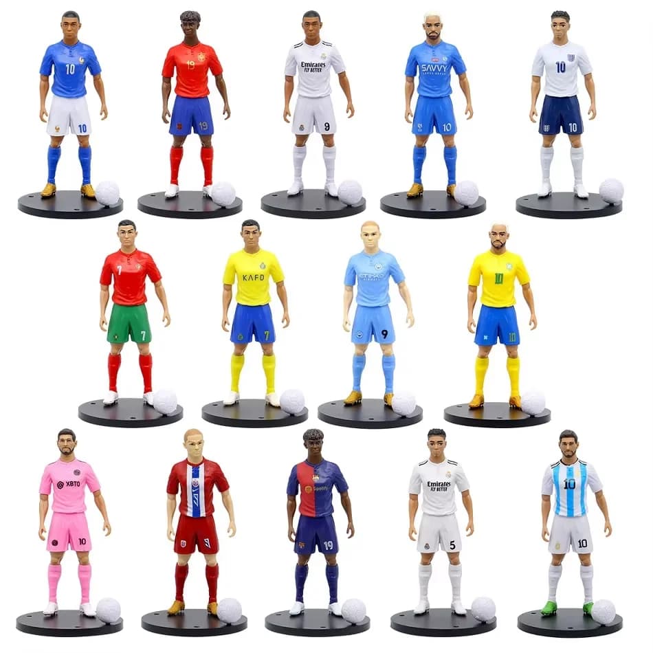 Soccer Player Action Figure with Base and Ball