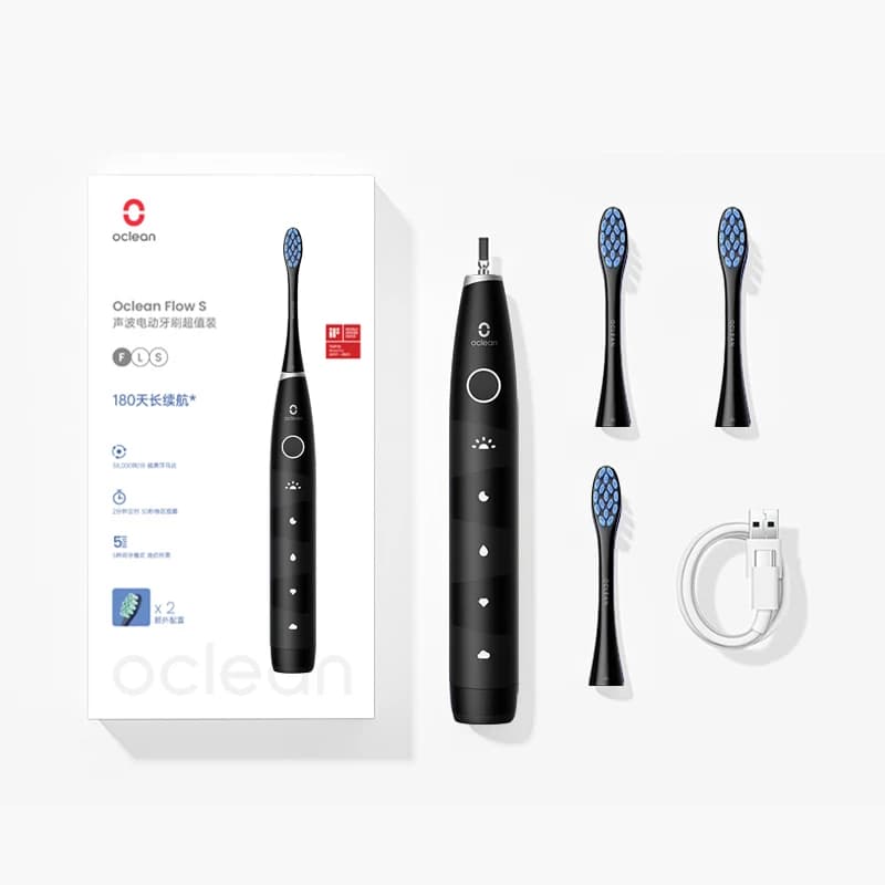 Electric Toothbrush With 3 Heads And 5 Modes