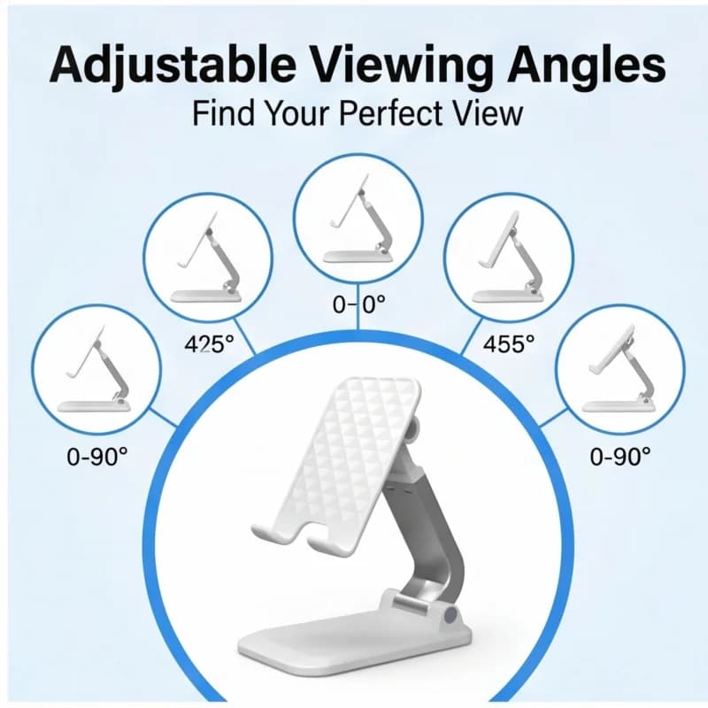 Adjustable Desktop Phone and Tablet Stand