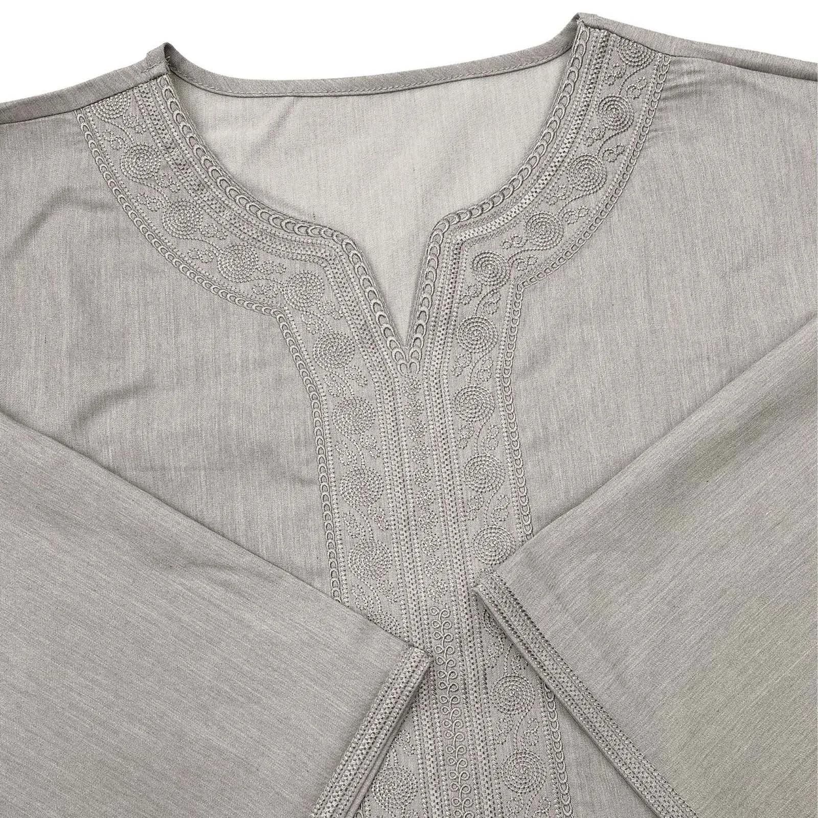 Men's Embroidered Traditional Ethnic Robe Shirt