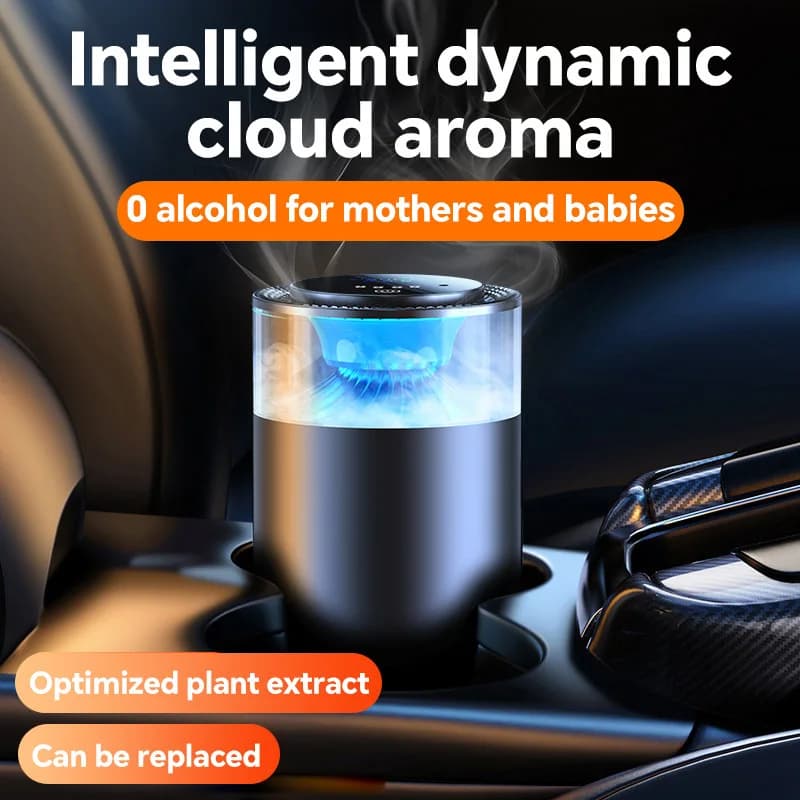 Smart Car Air Freshener with Ambient Light
