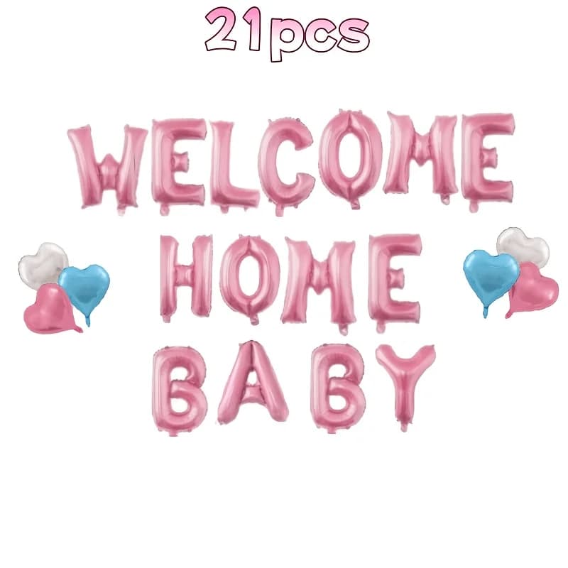 Gender Reveal Party Balloons Pink and Blue
