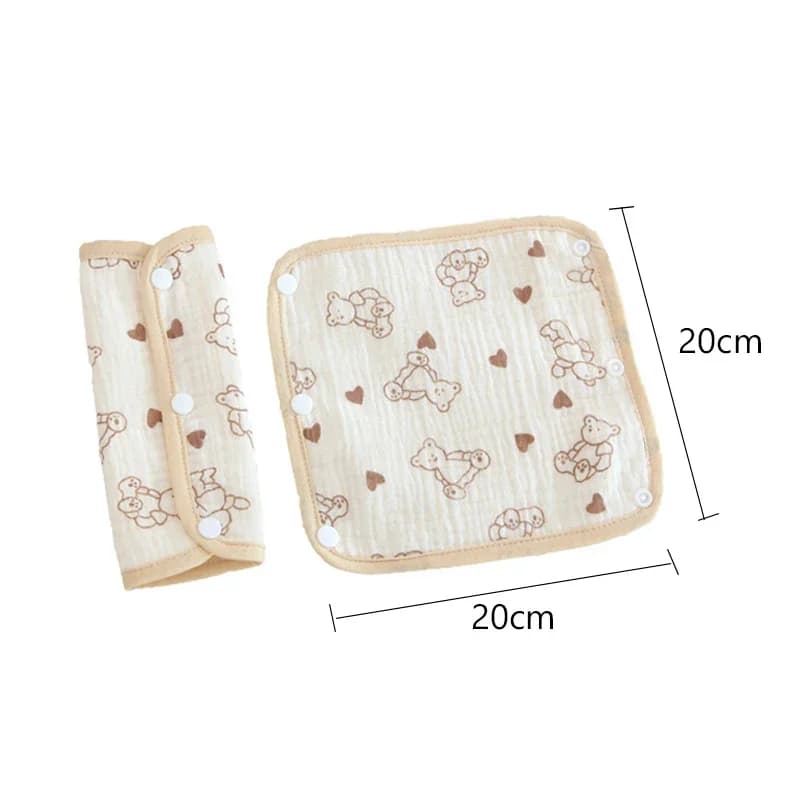 Baby Carrier Comfort Strap Covers and Drool Bib Set