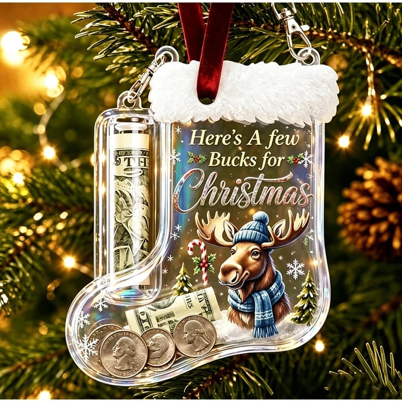 Christmas Stocking Cash Pendant Money Holder